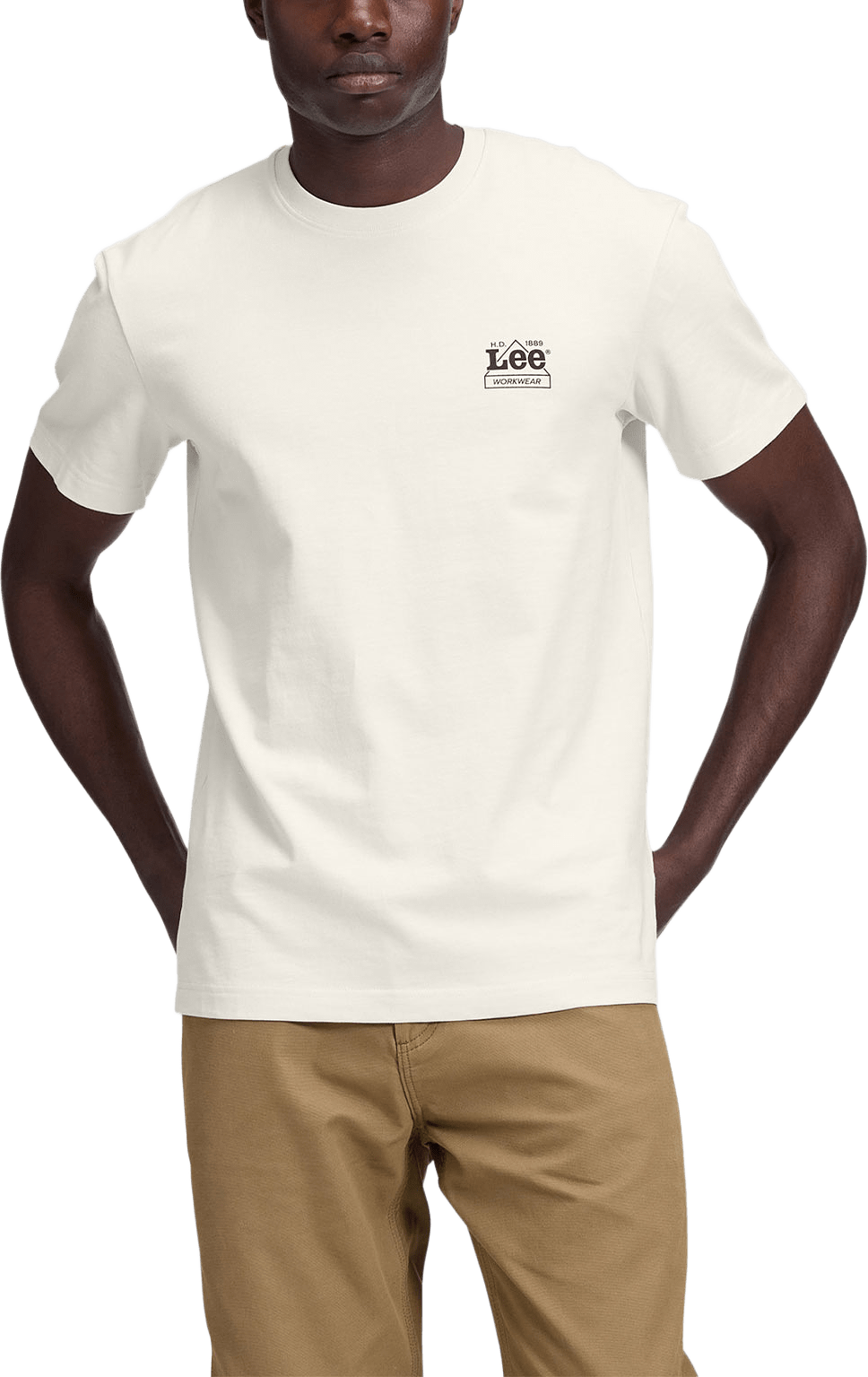 Workwear Crew Tee, från Lee, i färgen Ecru.