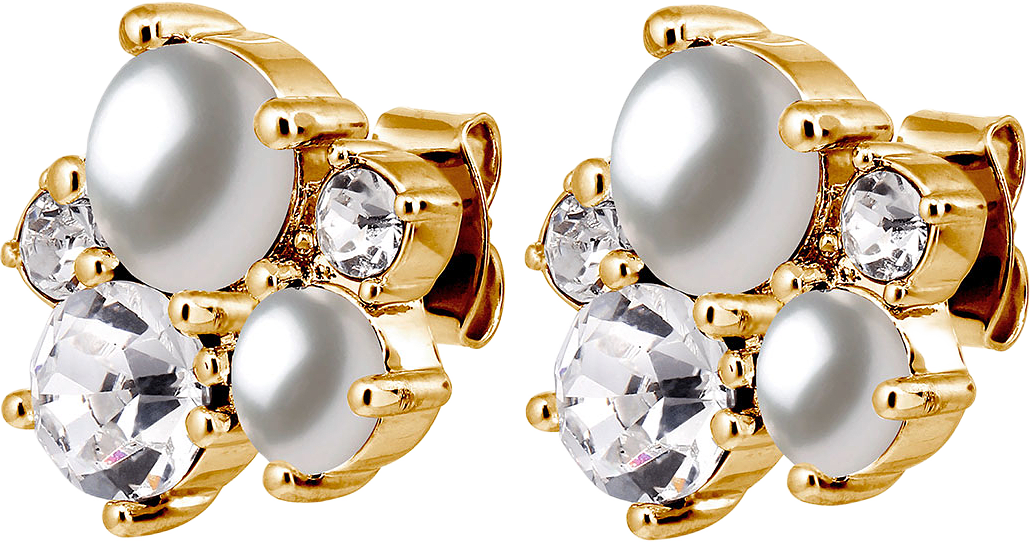 Minnie SG Crystal / White Pearl, från Dyrberg & Kern, i färgen Sg Crystal.