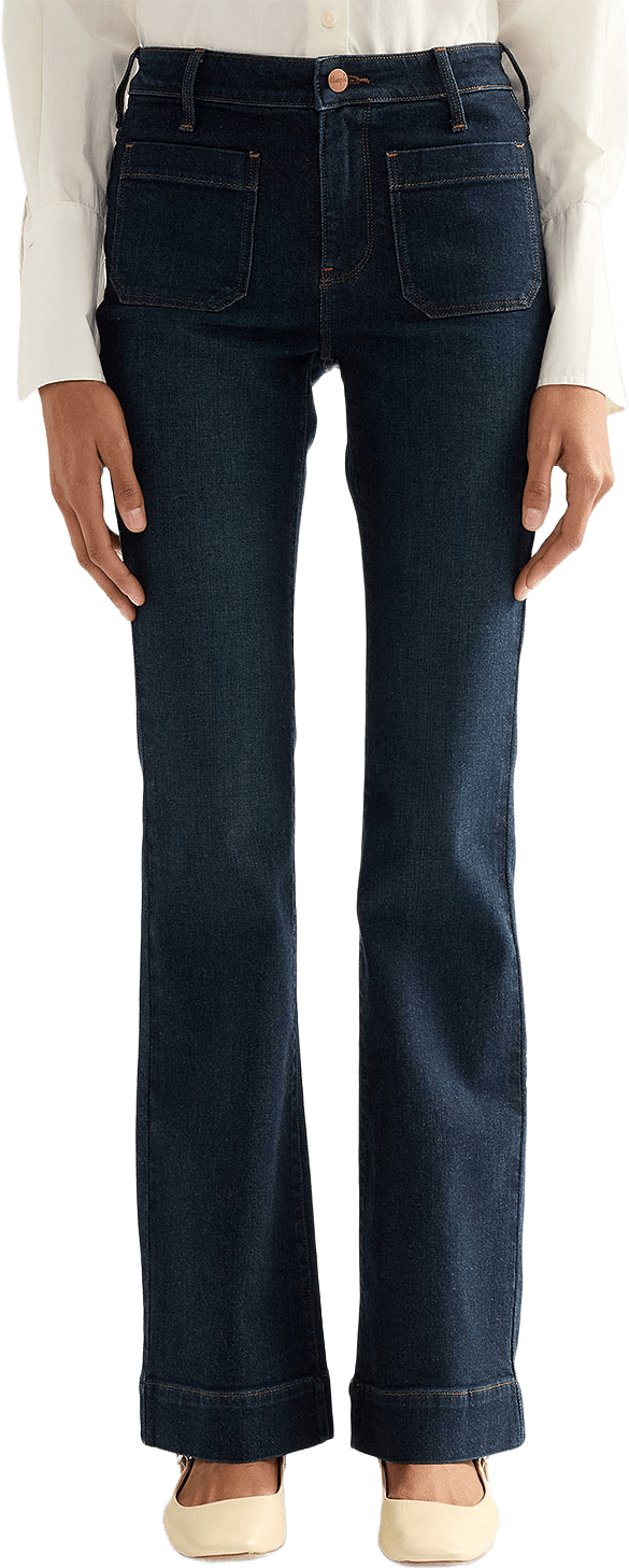 Flare Jeans, från Wrangler, i färgen Starry Winter.