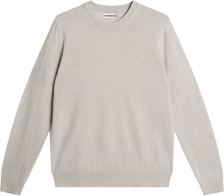 Keane Merino Crew Neck, från J.Lindeberg, i färgen Moonbeam Melange.