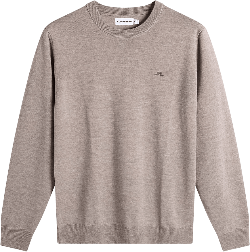 Keane Merino Crew Neck, från J.Lindeberg, i färgen Brindle Melange.