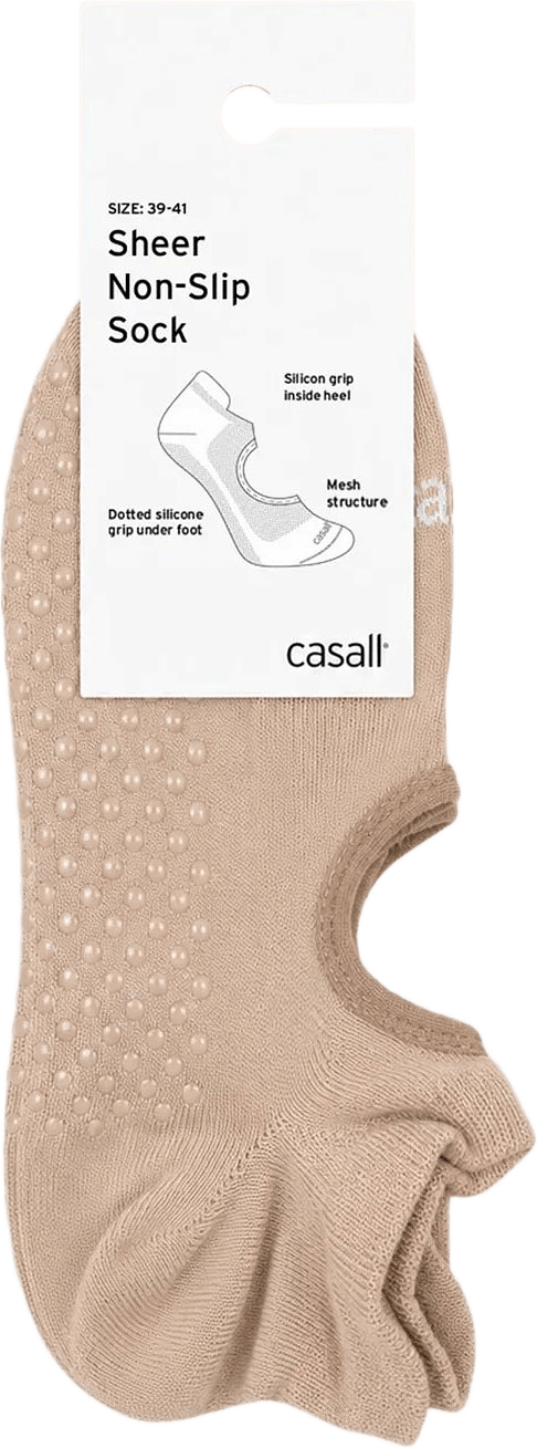 Sheer Non-Slip Sock, från Casall, i färgen Warm Cashmere.
