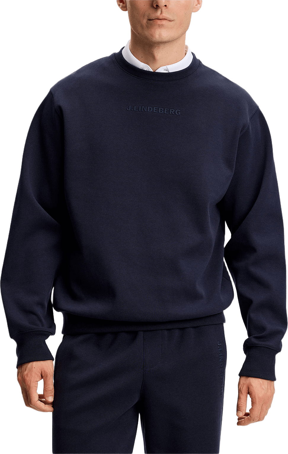 Club Crew Neck, från J.Lindeberg, i färgen Jl Navy.