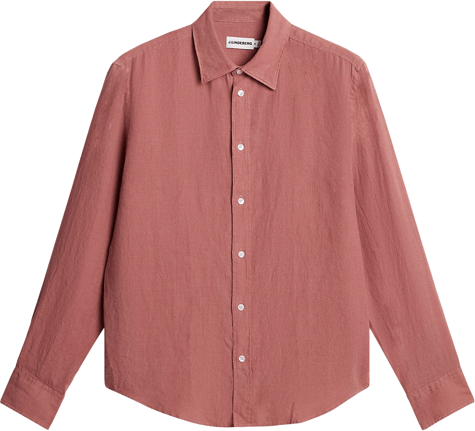 Zachary Clean Linen Shirt, från J.Lindeberg, i färgen Withered Rose.