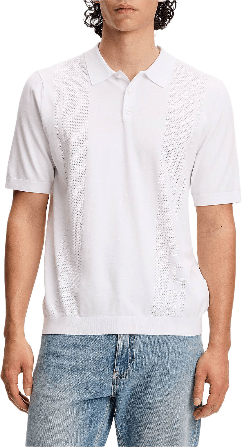 Reymond Seasonal Knit Polo, från J.Lindeberg, i färgen White.