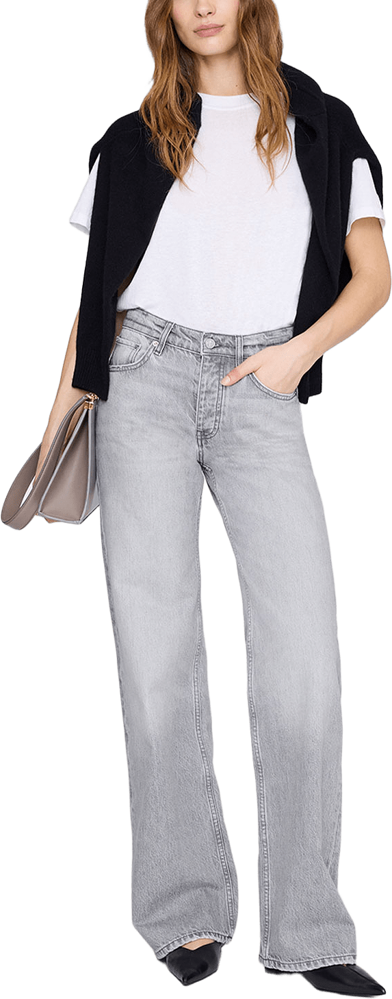 Hugh Jeans, från Anine Bing, i färgen Washed Grey.