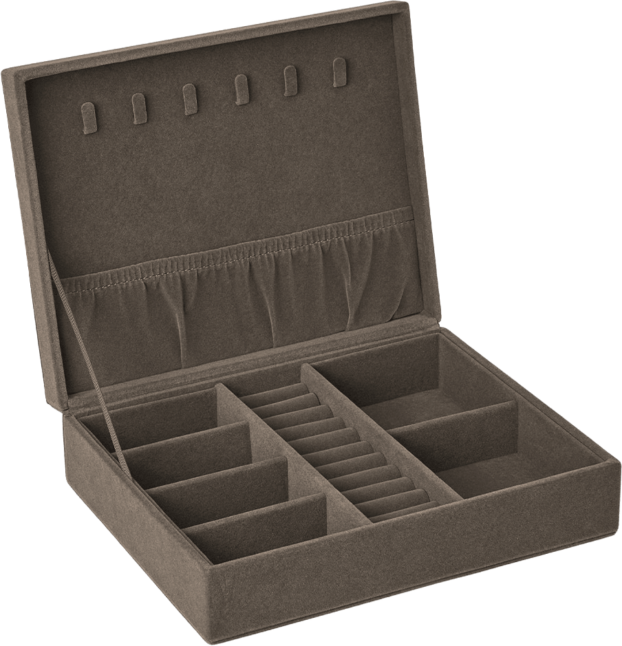 Velvet Jewelry Case Large, från DAY ET, i färgen Major Brown.