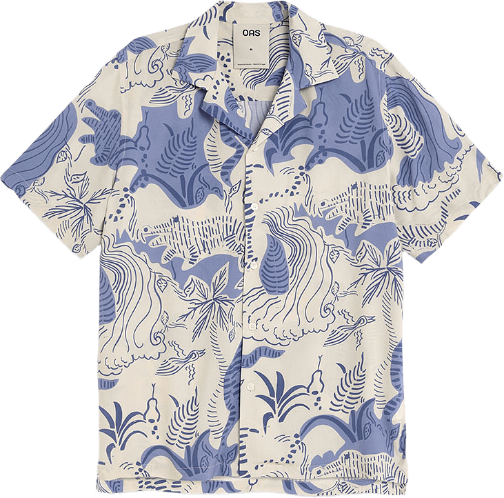 Mystea Rocco Shirt, från OAS, i färgen Blue.