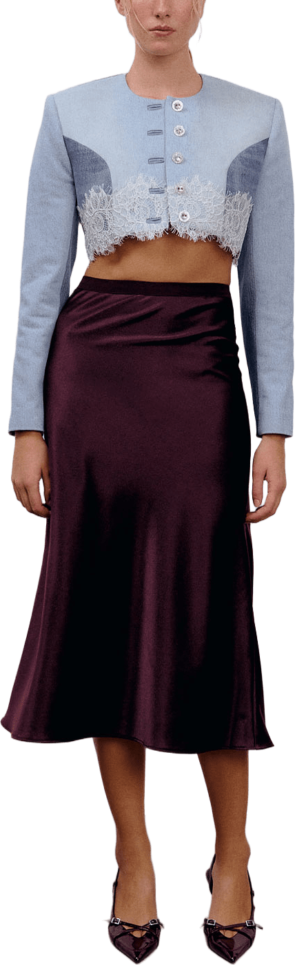 Cat Skirt, från Ida Sjöstedt, i färgen Burgundy.