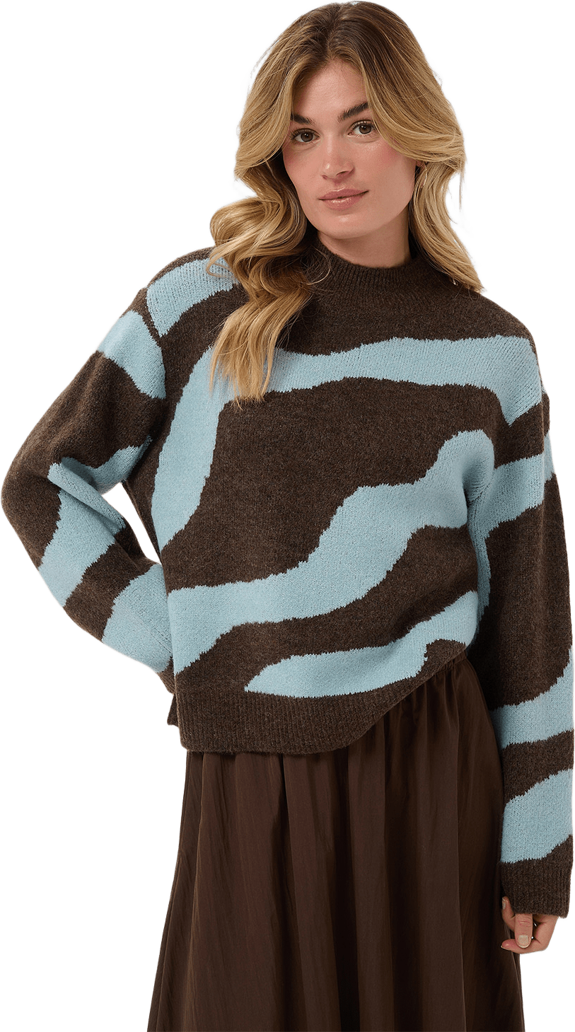 Mallie SZ Pullover, från Saint Tropez, i färgen Dark Earth.