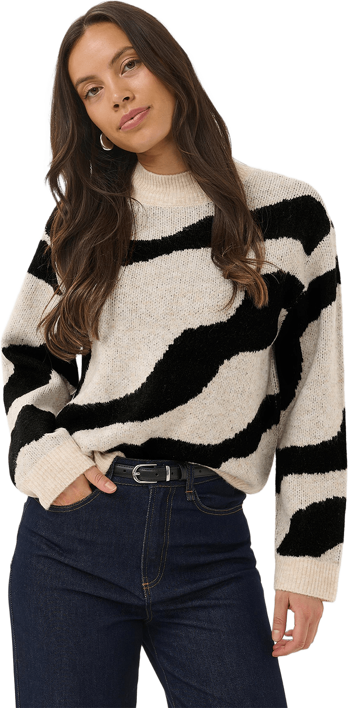 Mallie SZ Pullover, från Saint Tropez, i färgen Creme.