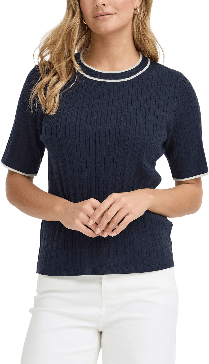 Frlauren Pu 1, från Fransa, i färgen Navy Blazer W. Stripe.