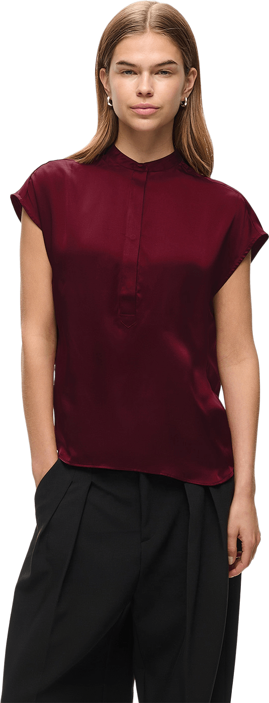 DucienneIW Blouse, från Inwear, i färgen Zinfandel.