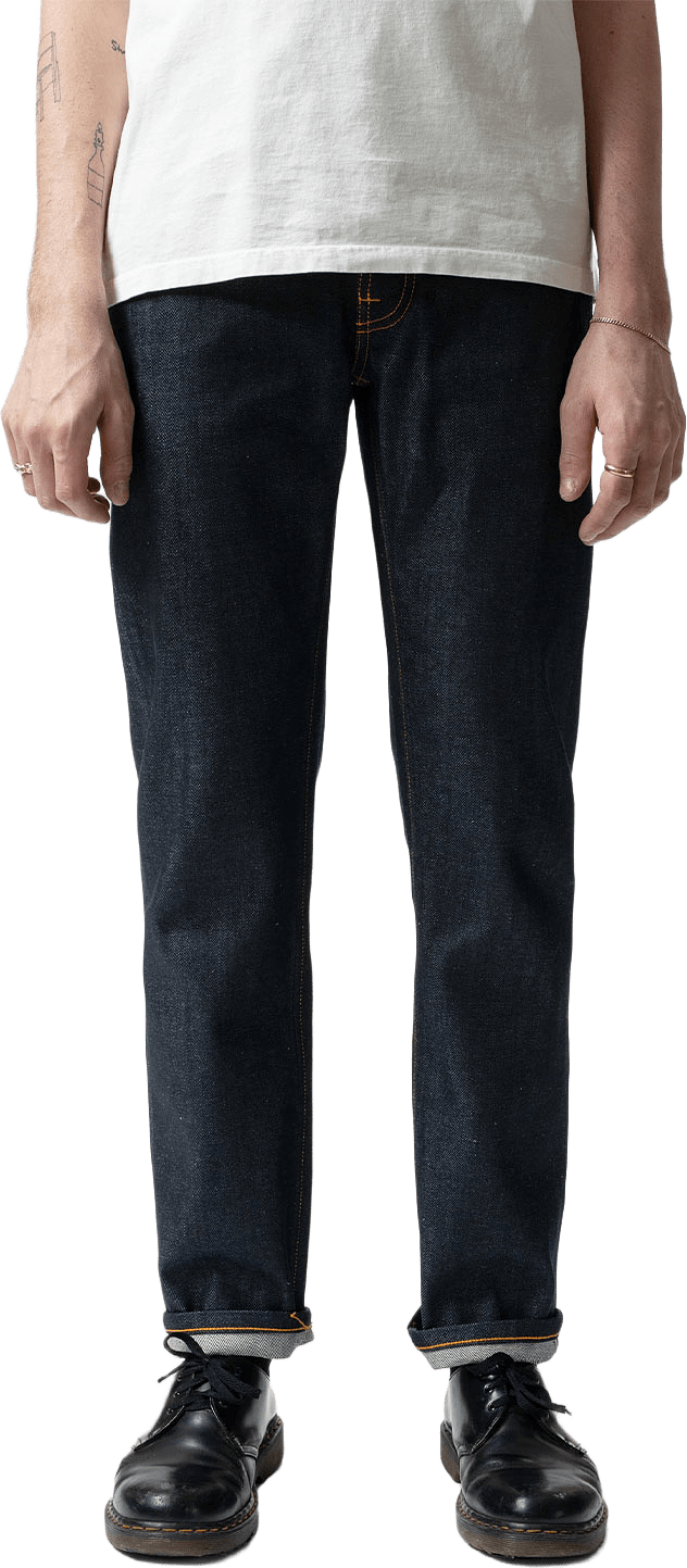 Gritty Jackson Dry Dusk Selvag, från Nudie Jeans, i färgen Dry Dusk Selvage.