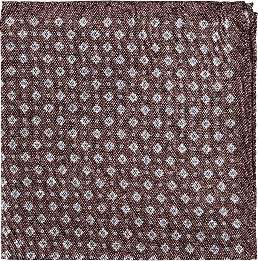 Pocket Square, från Amanda Christensen, i färgen 801 Brown Melange.