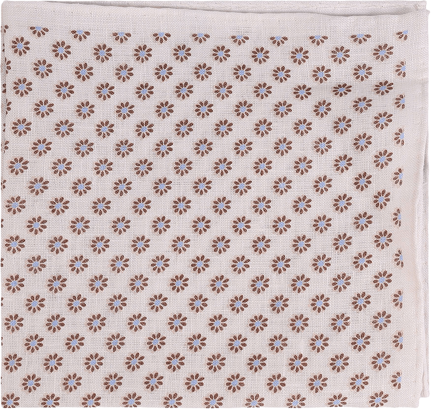 Pocket Square, från Amanda Christensen, i färgen 119 Cream Melange.