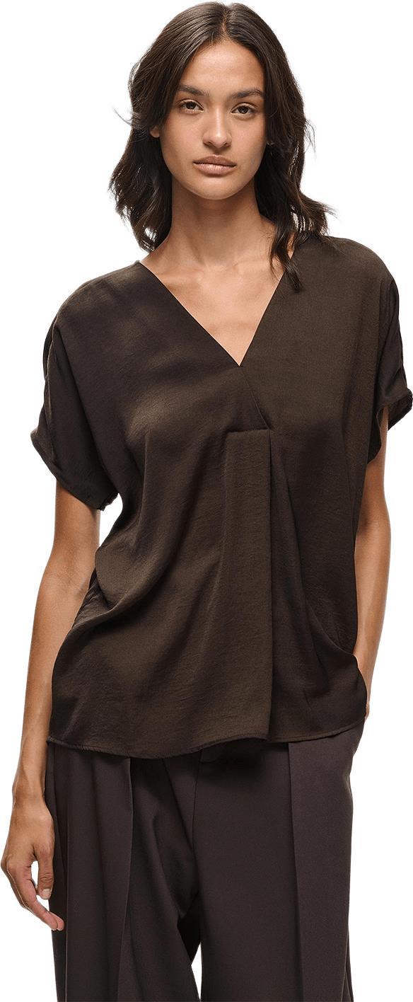 SIGGAIW SHIRT, från Inwear, i färgen Chocolate Brown.