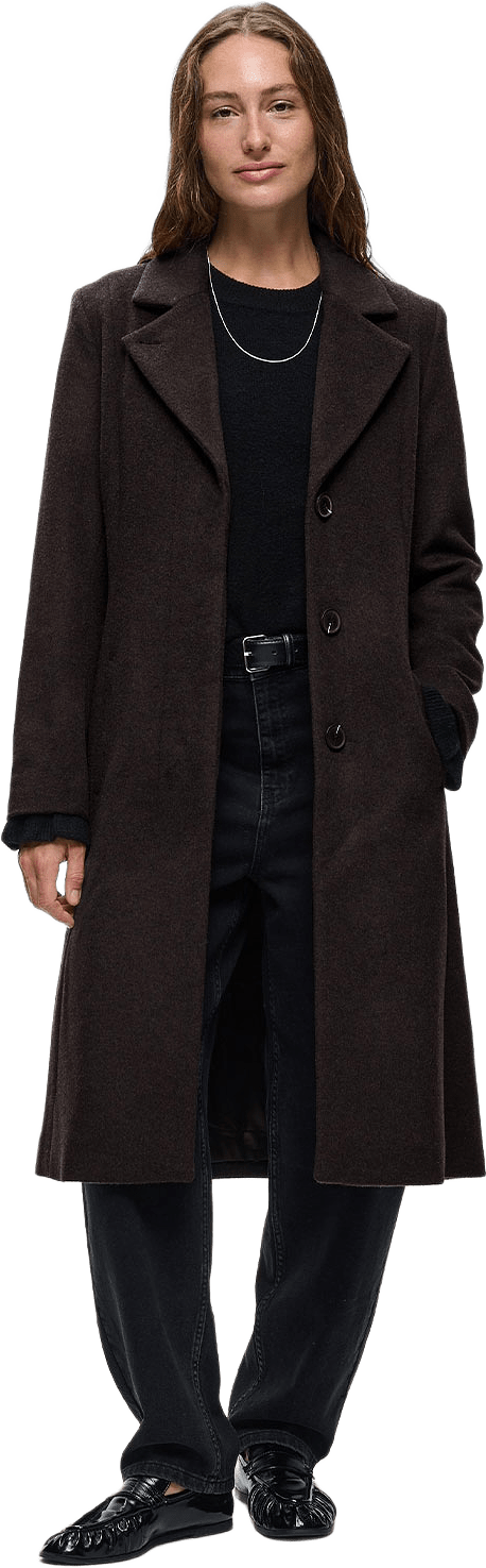 JackyIW Coat, från Inwear, i färgen Chocolate Brown.