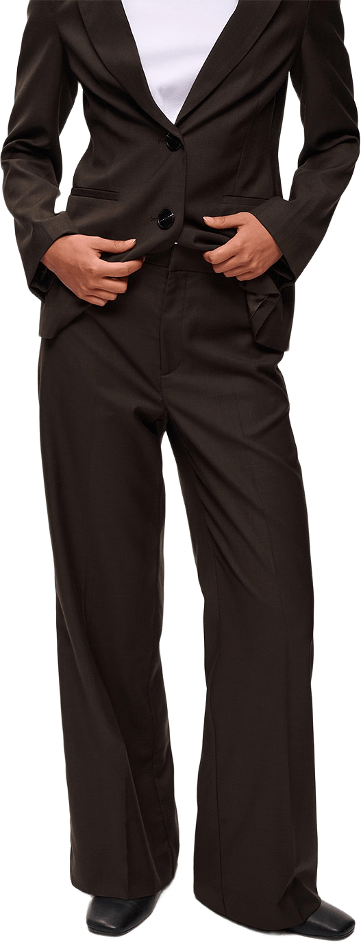 CADIEIW MEL CORE PANT, från Inwear, i färgen Chocolate Brown Melange.