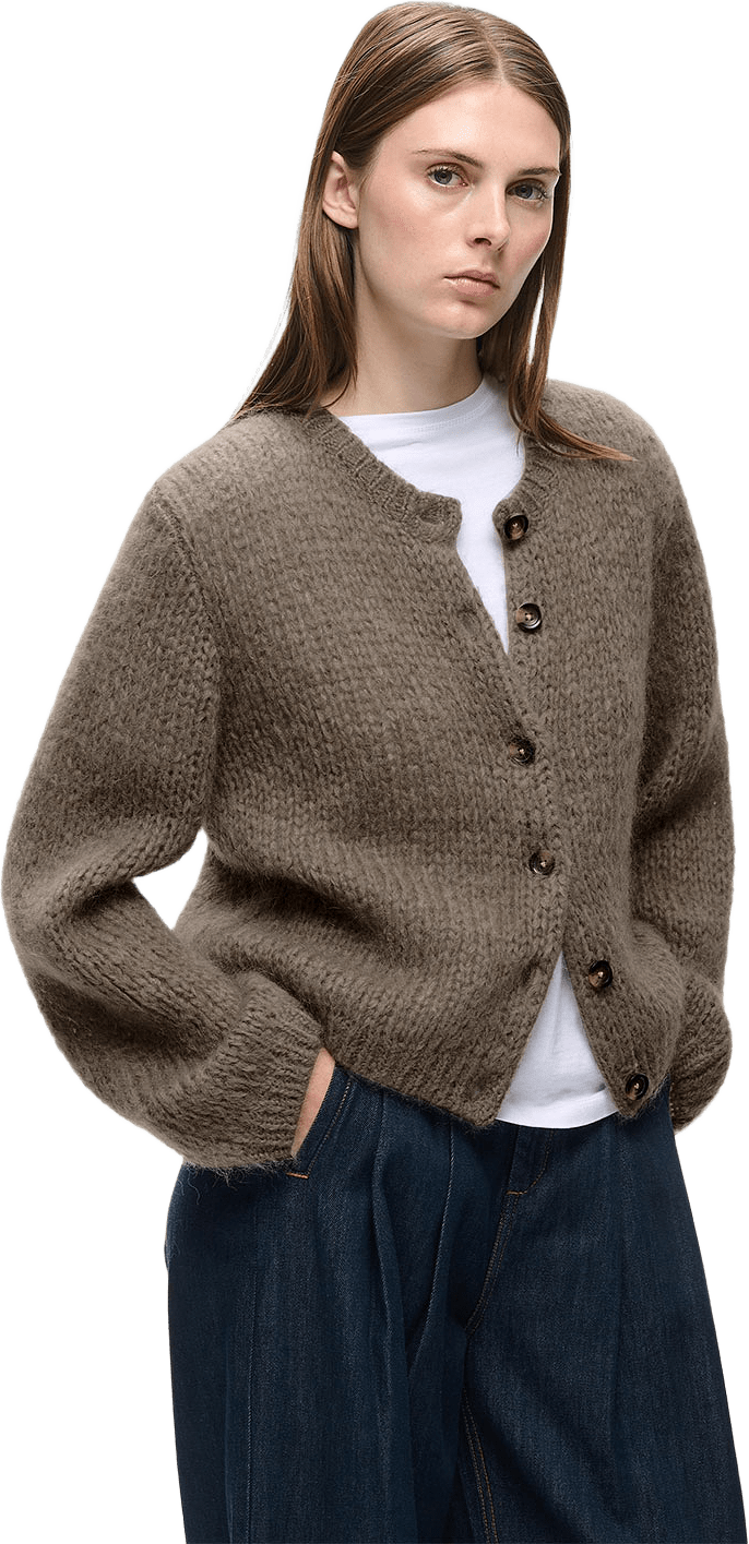 Jetra Cardigan, från Inwear, i färgen Cinder.