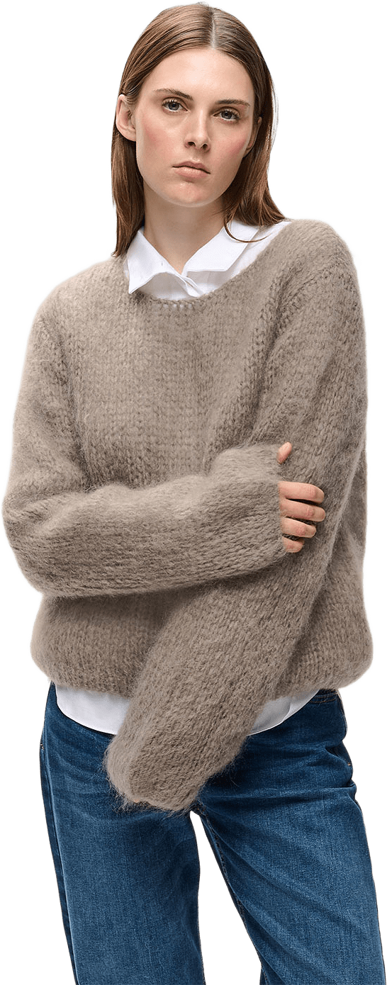 Jetra Pullover, från Inwear, i färgen Cinder.