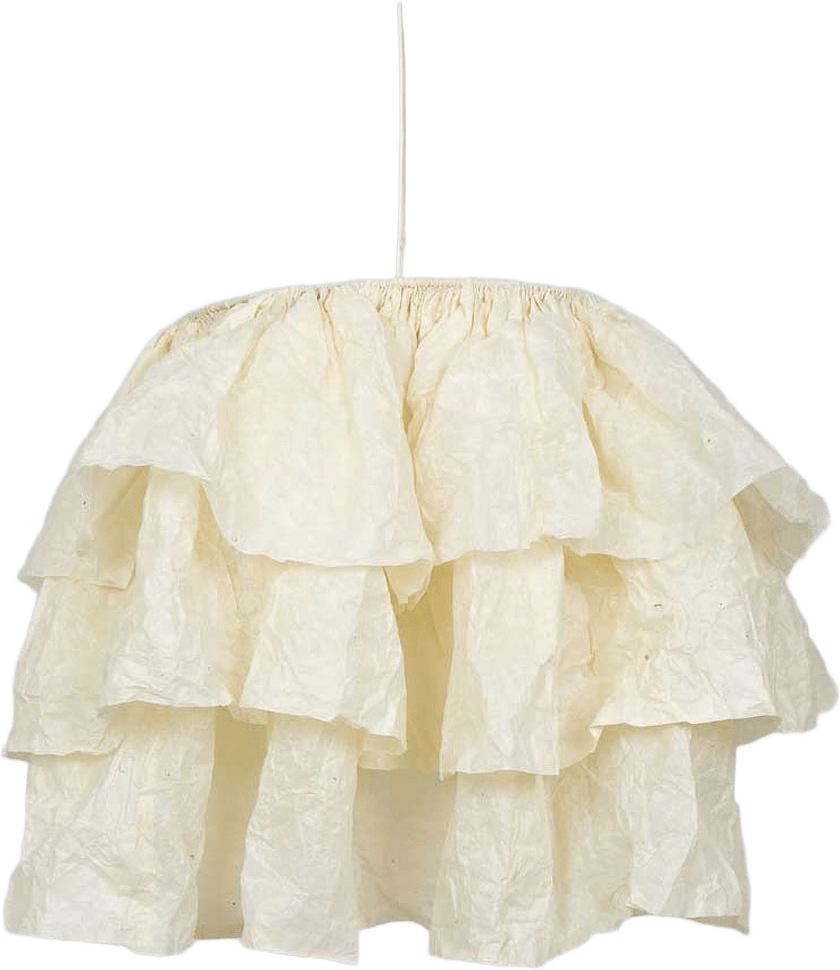 Flounce lampskärm l offwhite, från A World of Craft, i färgen Vit.