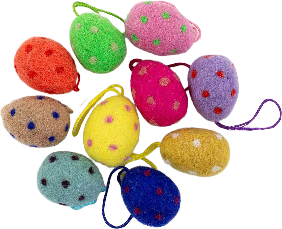 Egg dotted påskhänge 10-p multi, från A World of Craft, i färgen Multi.