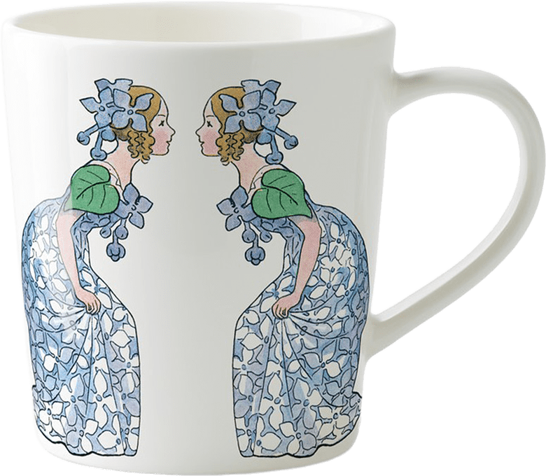 Elsa Beskow Mugg med handtag 40 cl - Syrén, från Design House Stockholm, i färgen Lilac.