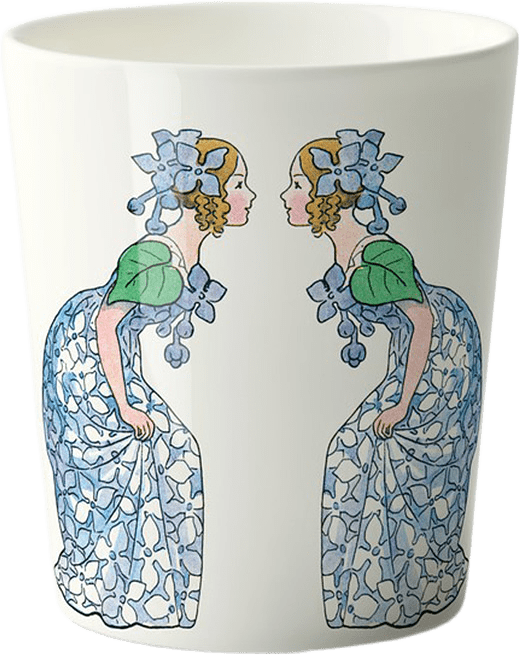 Elsa Beskow Mugg 28 cl - Syrén, från Design House Stockholm, i färgen Lilac.