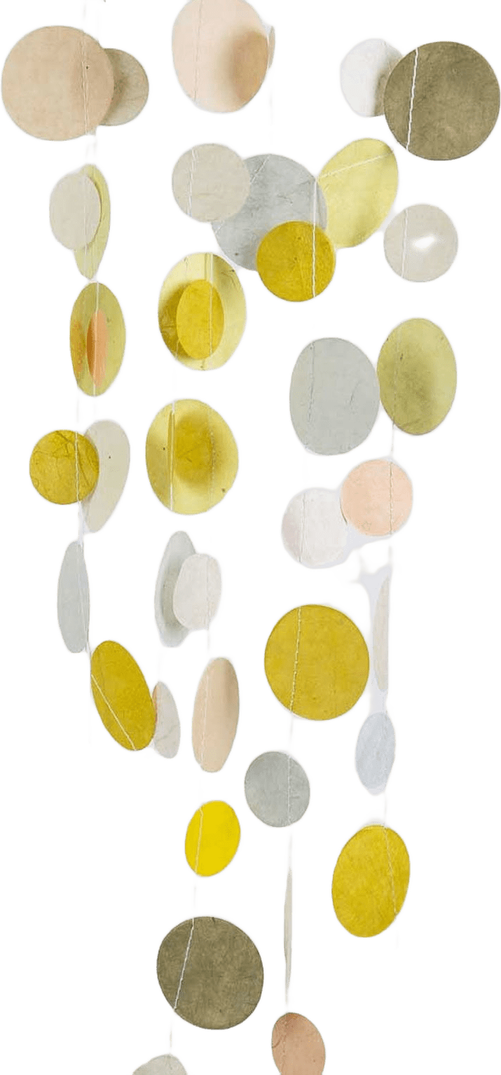 Honeylight girlang, från A World of Craft, i färgen Gul.