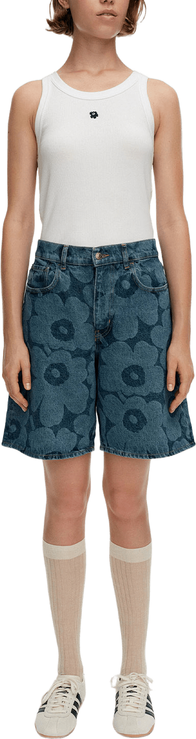 Maridenim Marssi Unikko, från Marimekko, i färgen Mid Indigo.