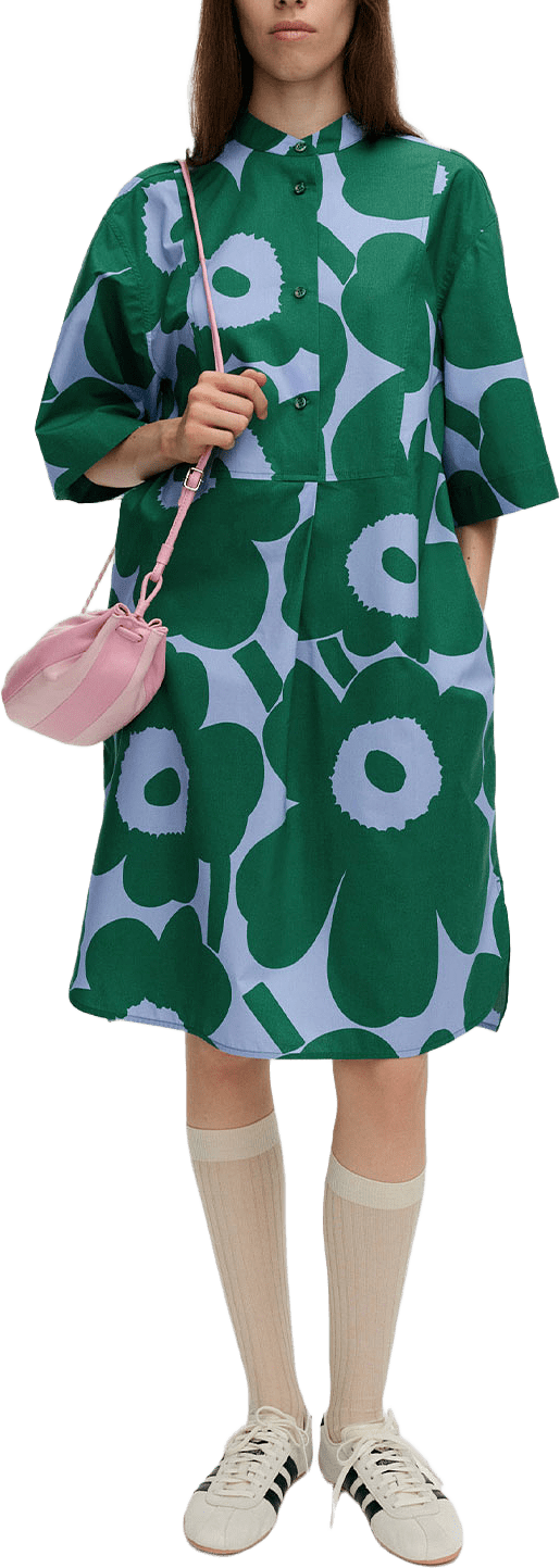 Pihalla Unikko, från Marimekko, i färgen Blue, Green.