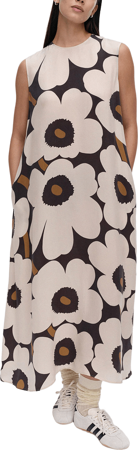 Migot Unikko, från Marimekko, i färgen Light Beige, Black, Brown.