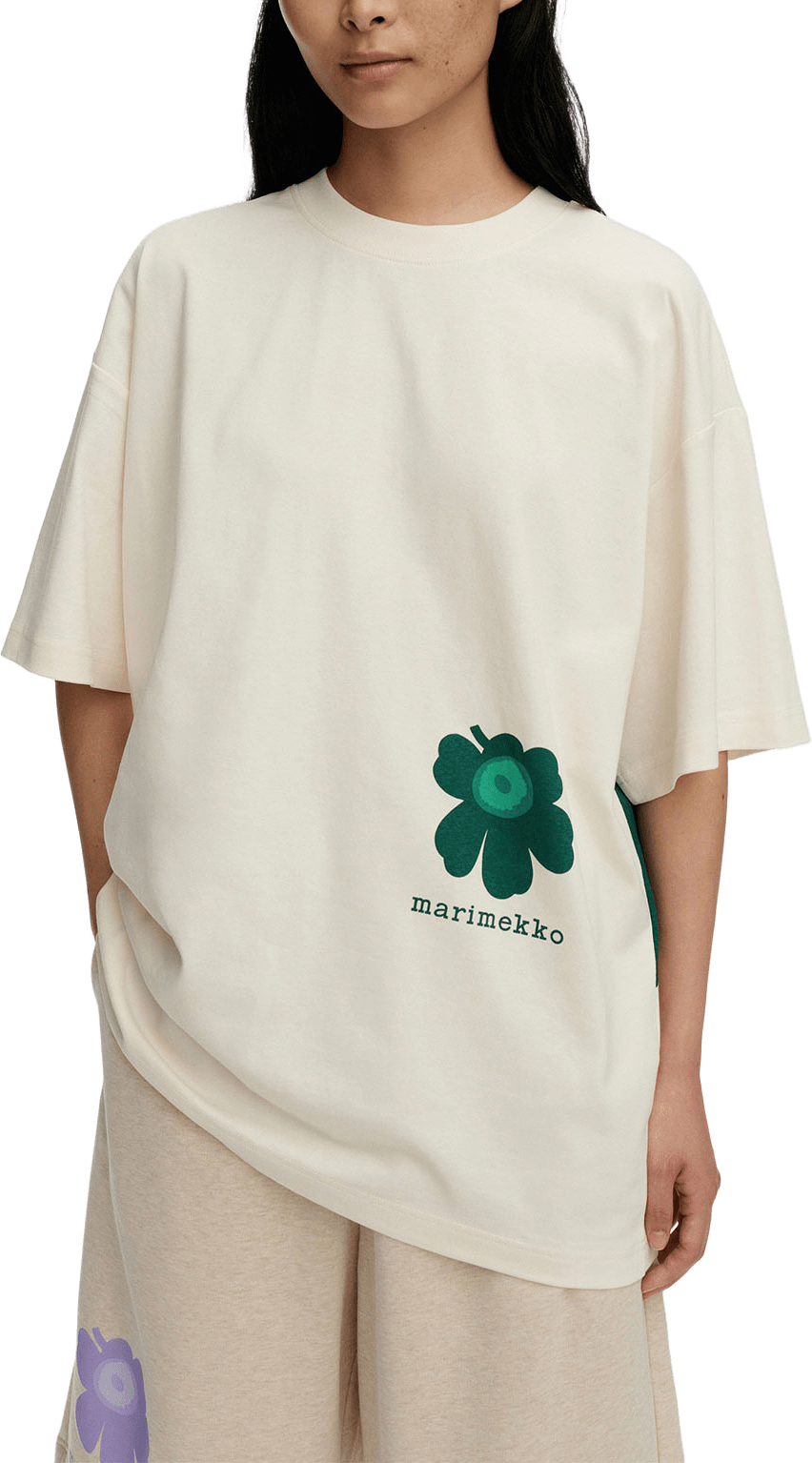 Nopeus Unikko Placement, från Marimekko, i färgen Off White, Dark Green, Green.