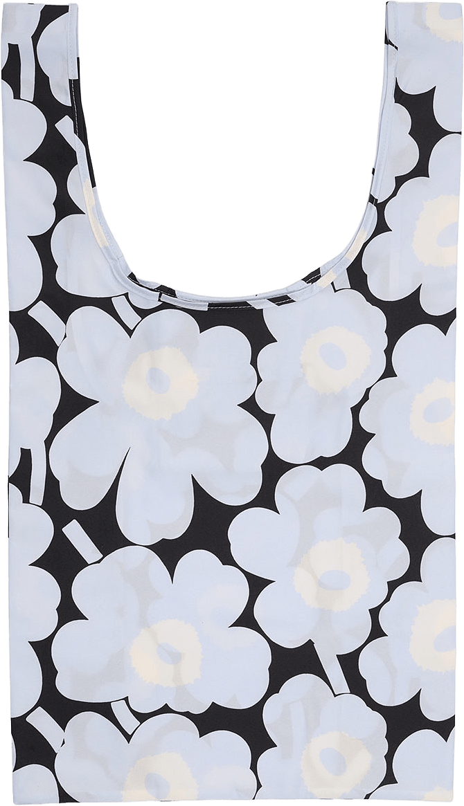 Smartbag Unikko, från Marimekko, i färgen Light Blue, Black, Off White.