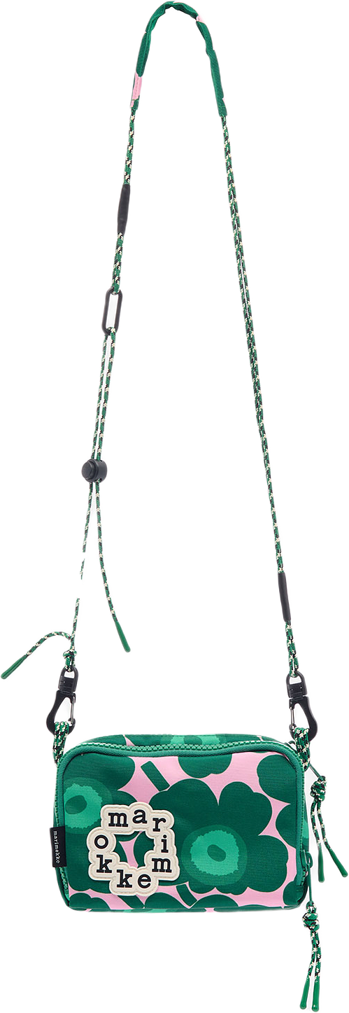 Iloisa Mini Unikko, från Marimekko, i färgen Dark Green, Pink, Green.