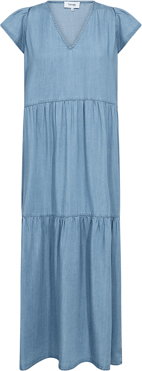 Rora 3 Dress, från Leveté Room, i färgen Mid Blue Denim.
