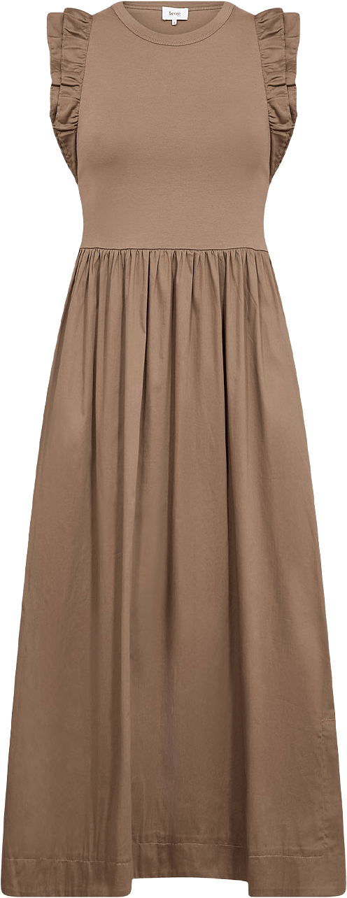 Kowa 26 Dress, från Leveté Room, i färgen Fossil.