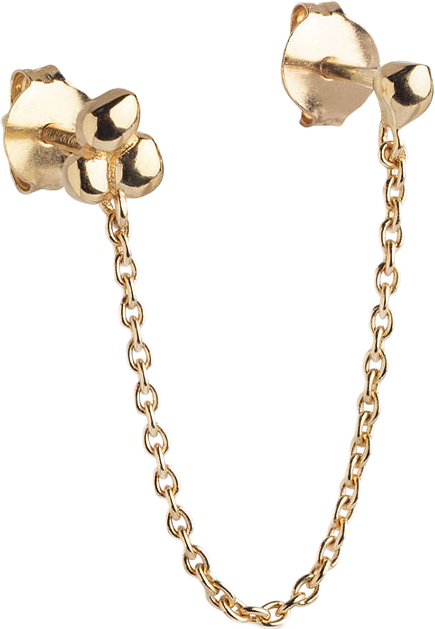 Earring, Nara Chain One Piece, från ENAMEL Copenhagen, i färgen 925s/Gp.