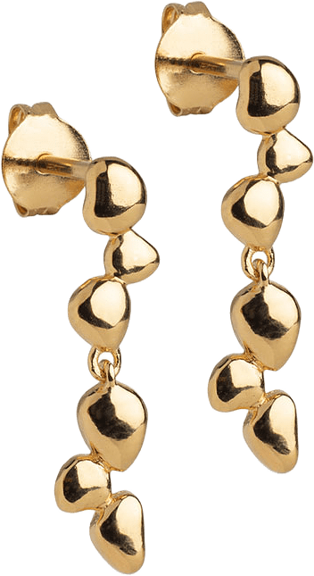 Earrings, Nara Drop, från ENAMEL Copenhagen, i färgen 925s/Gp.