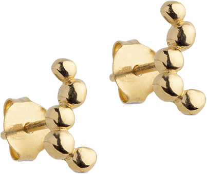 Earrings, Nara Long, från ENAMEL Copenhagen, i färgen 925s/Gp.