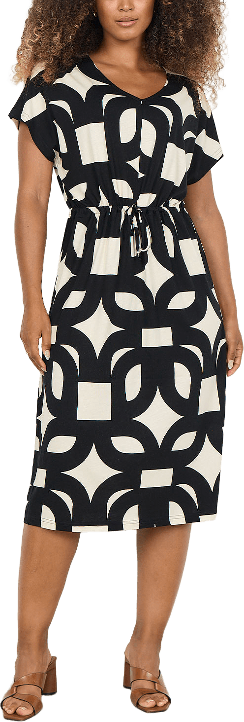 Felicity Aop 543 Dress, från Soyaconcept, i färgen Black Combi.