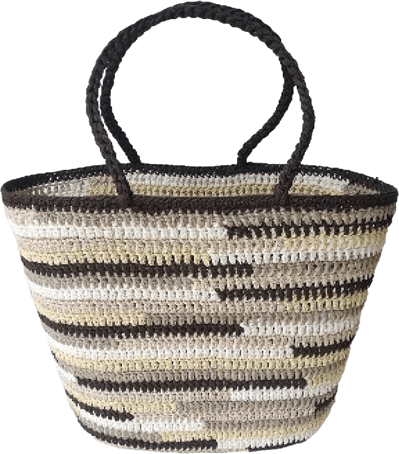 Basket Zebra Crochet Brown, från Ceannis, i färgen Brown.