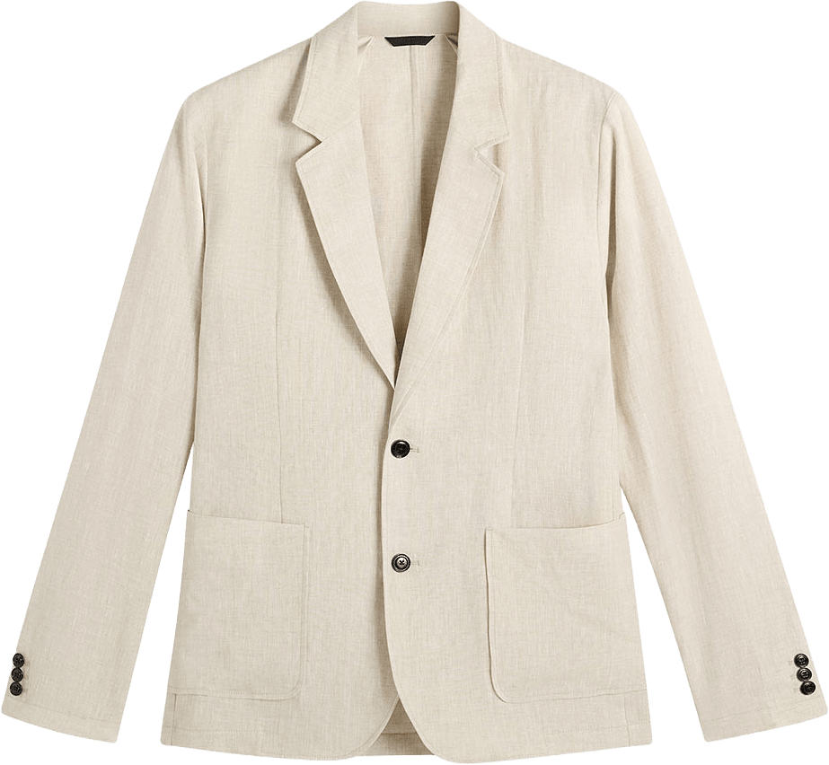 Alban Drape Linen Blazer, från J.Lindeberg, i färgen Moonbeam.