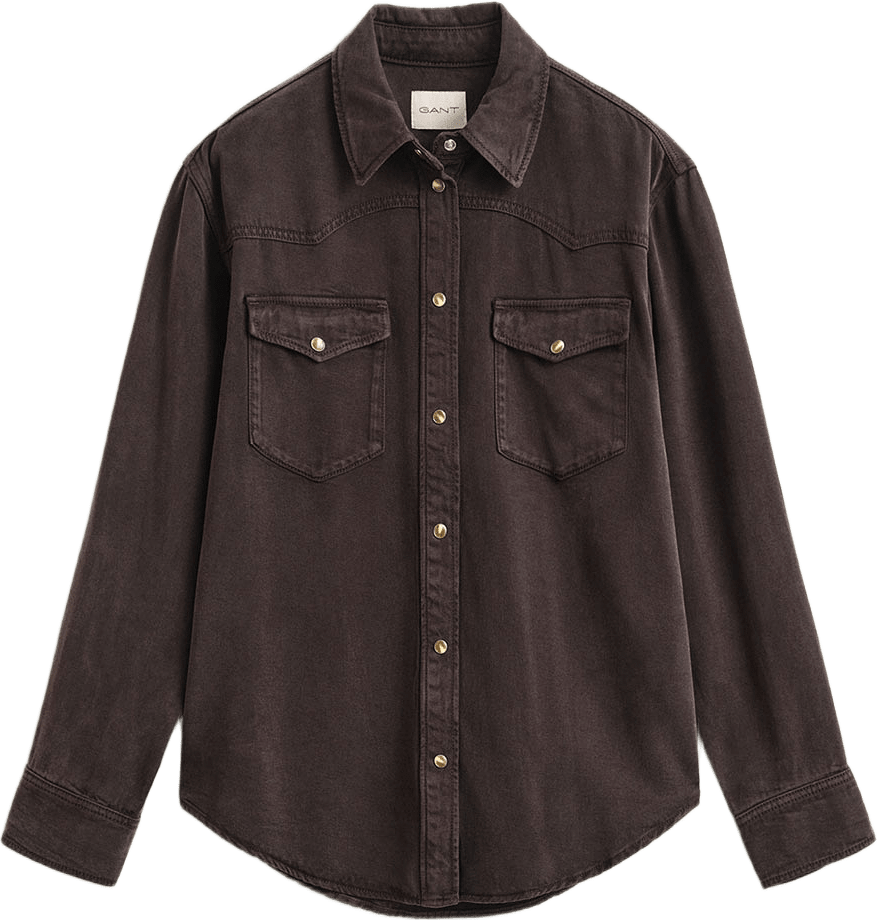 Denim Twill Ranger Shirt, från GANT, i färgen Deep Brown.