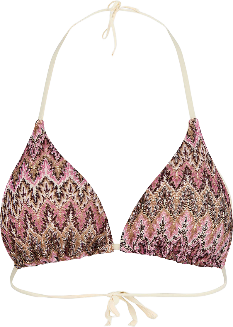 Amber Bel Bikini Top, från Becksöndergaard, i färgen Dusty Rose.