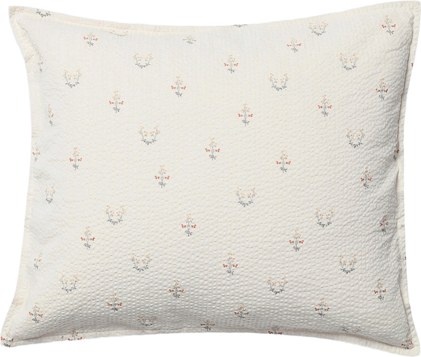 Seersucker Pillowcase, från Garbo&Friends, i färgen La Fraise.