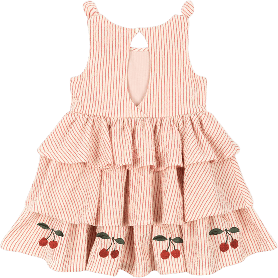 Ellie Dress Gots, från Konges Sløjd, i färgen Amour Stripe.