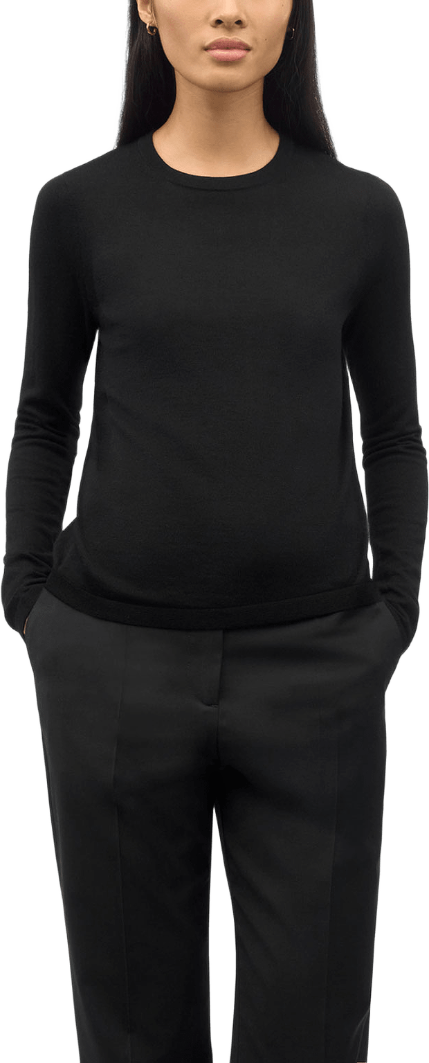 Eva RWS Merinoulltröja, från Tiger of Sweden, i färgen Black.