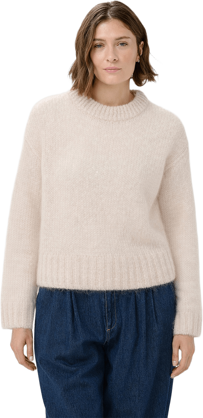 Sille PW PU Sweater, från Part Two, i färgen Whitecap Gray.